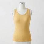 Linda's Geribbelde Katoenen Tanktop Met Ingebouwde Beha